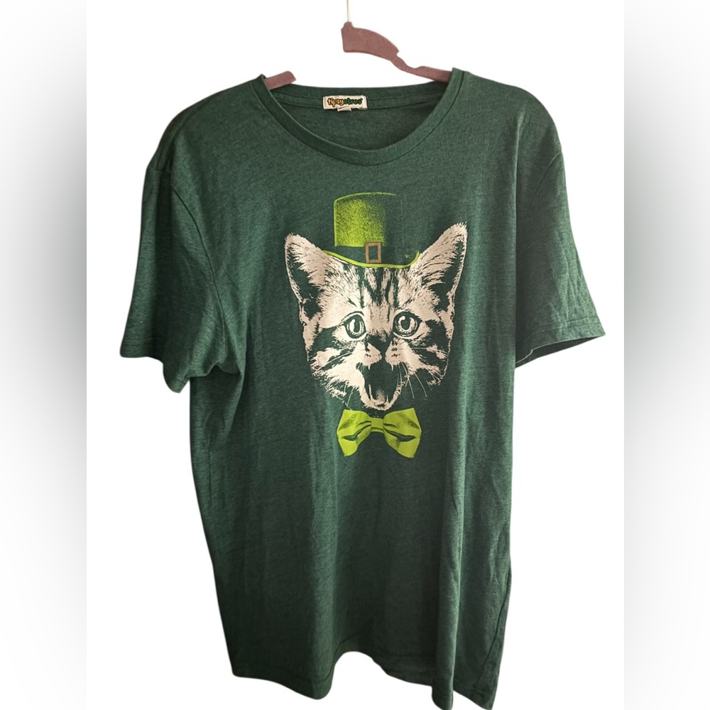 Tipsy Elves women’s size large St.Patricks cat Tee Shirt